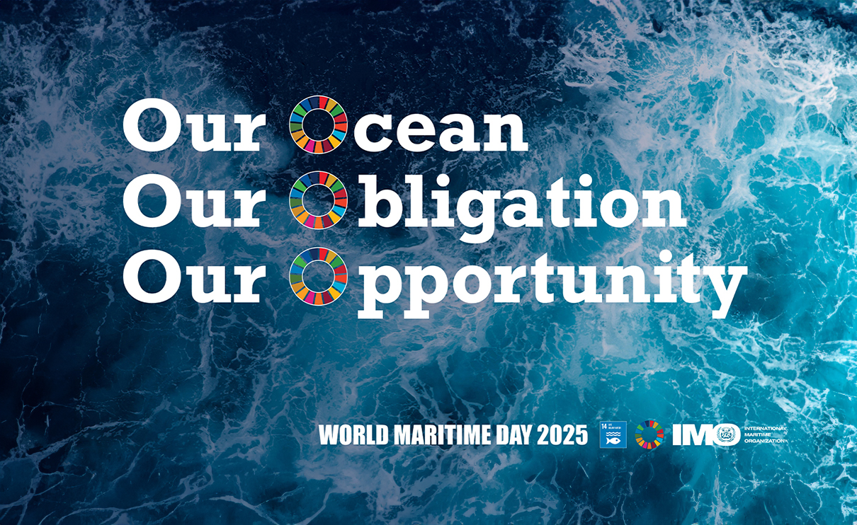 Plansza z hasłem Our Ocean, Our Obligation Our Opportunity