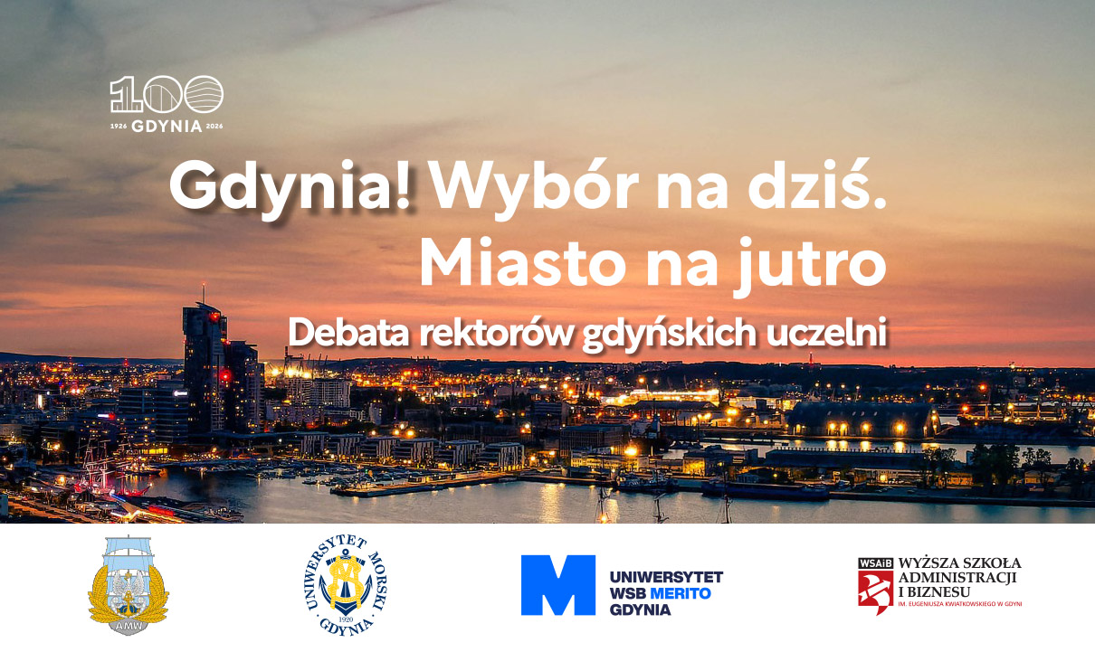 Gdynia o zachodzie słońca