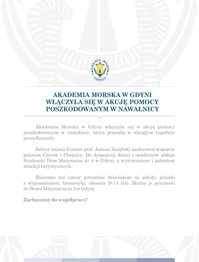 Apel Akademii Morskiej w Gdyni Apel Akademii Morskiej w Gdyni