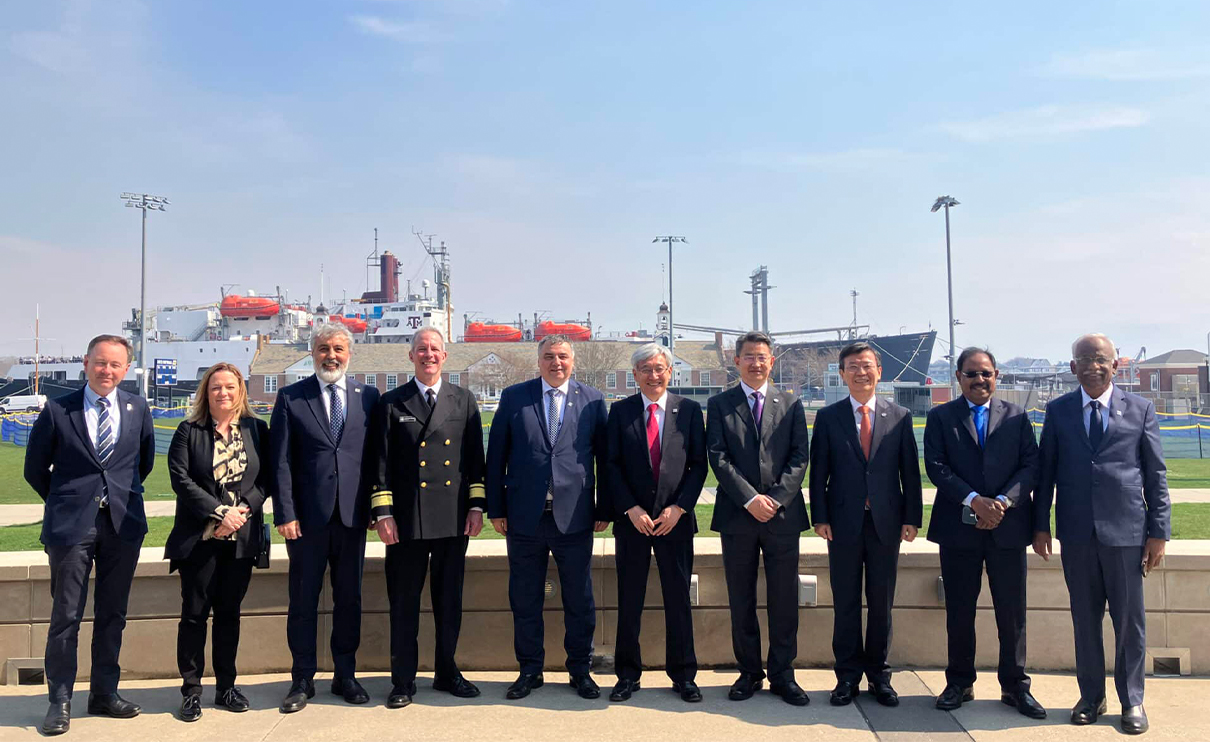 Reprezentanci uczelni członkowskich IEB IAMU Posiedzenie Międzynarodowej Rady Wykonawczej IAMU pod przewodnictwem JM Rektora UMG prof. Adama Weintrita w USA