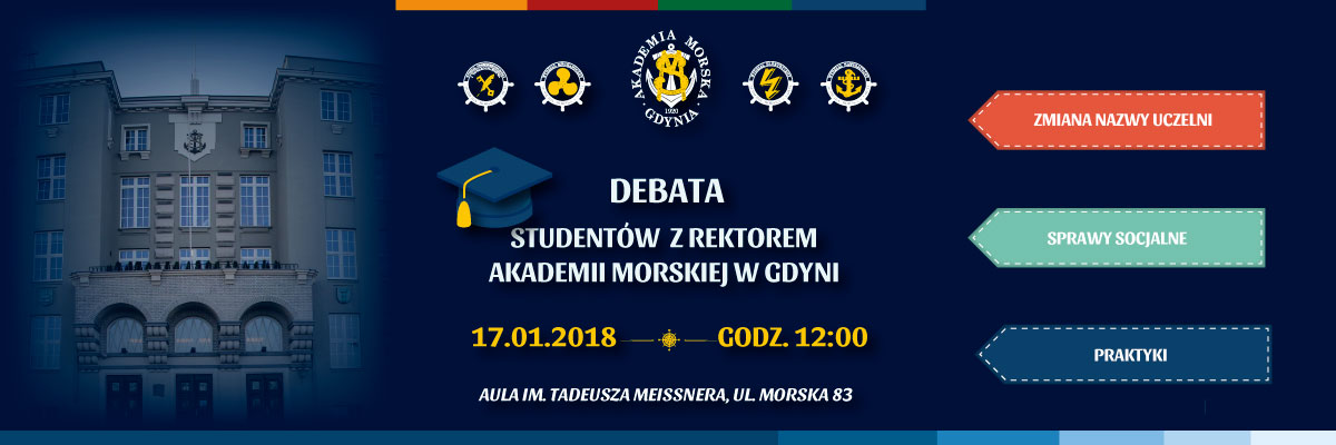 Debata z Rektorem Akademii Morskiej w Gdyni Debata z Rektorem Akademii Morskiej w Gdyni