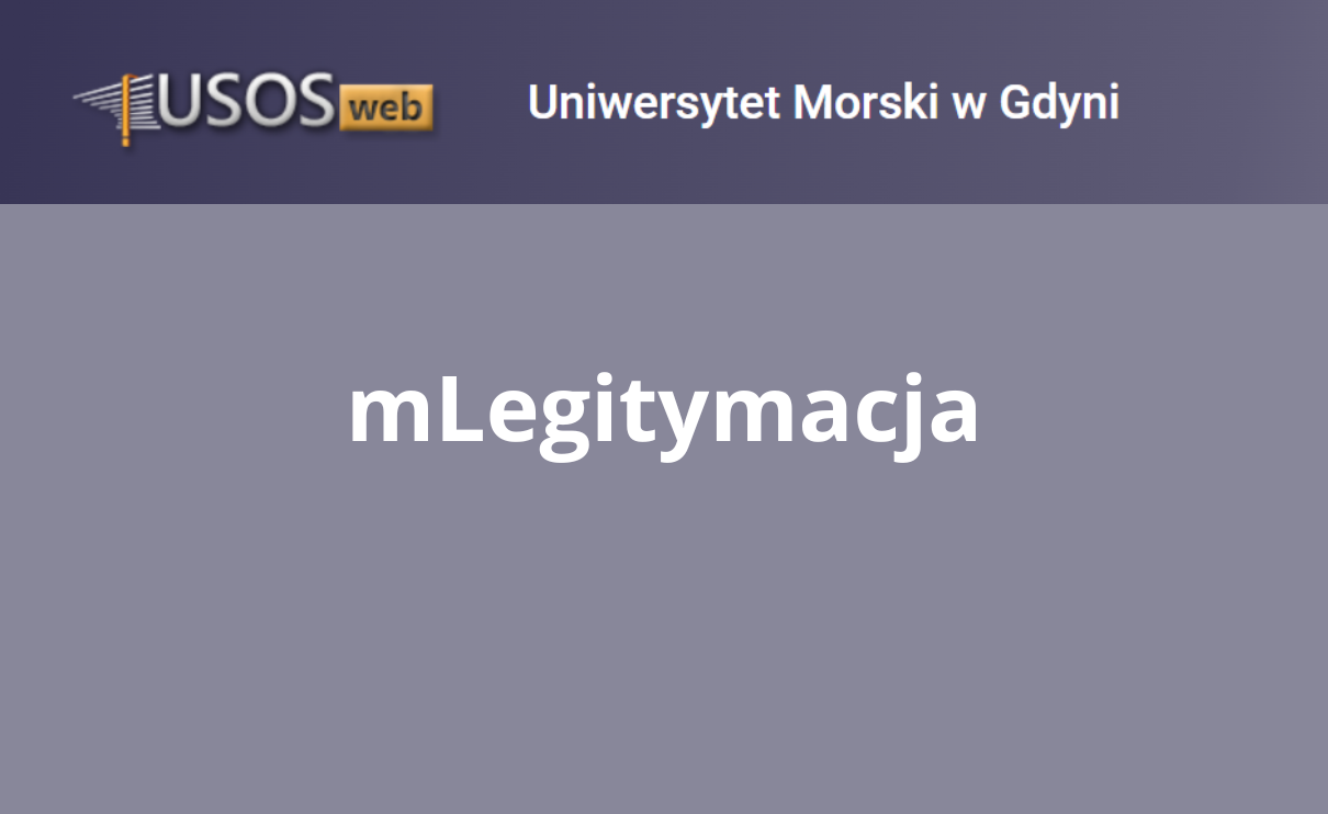 Plansza z tytułem mLegitymacja