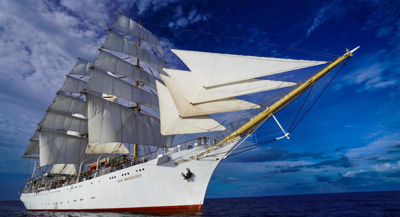 Powitanie \"Daru Młodzieży\"