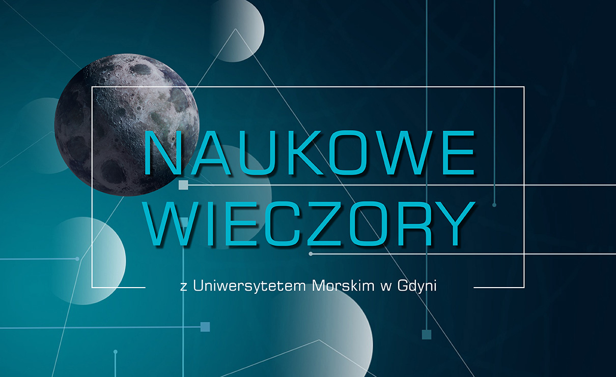Plansza z tytułem Naukowe wieczory z UMG