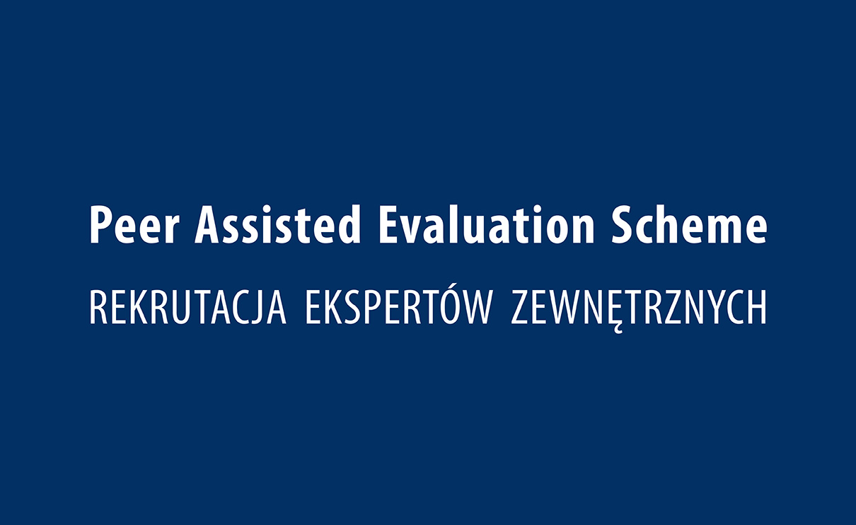 Rekrutacja ekspertów zewnętrznych do Peer Assisted Evaluation Scheme (PAES)