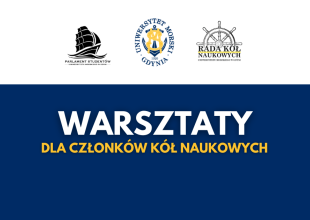 Plansza promująca warsztaty k&oacute;ł naukowych