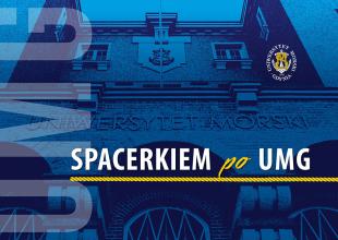 Plansza z tytułem Spacerkiem po UMG