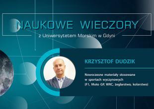 Plansza z tytułem Naukowe wieczory z UMG