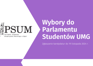 Plansza z ogłoszeniem wyborów do PSUM