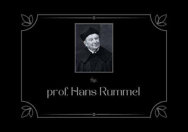 prof. Hans Rummel nekrolog