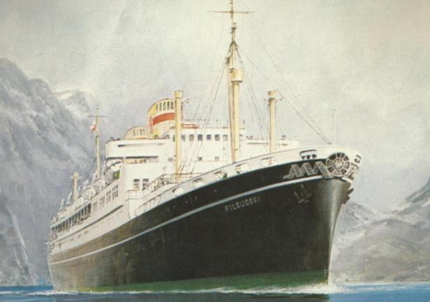 m/s \"Piłsudski\" (rys. Adam Werka)