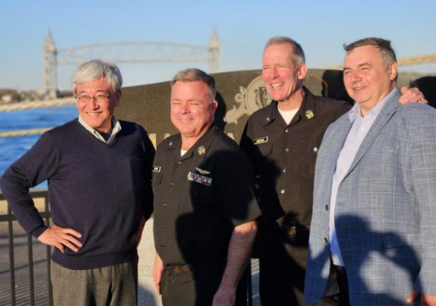 JM Rektor prof. A. Weintrit wraz z Dyrektorem Generalnym IAMU Takeshi Nakazawą oraz gospodarzami z Massachusetts Maritime Academy