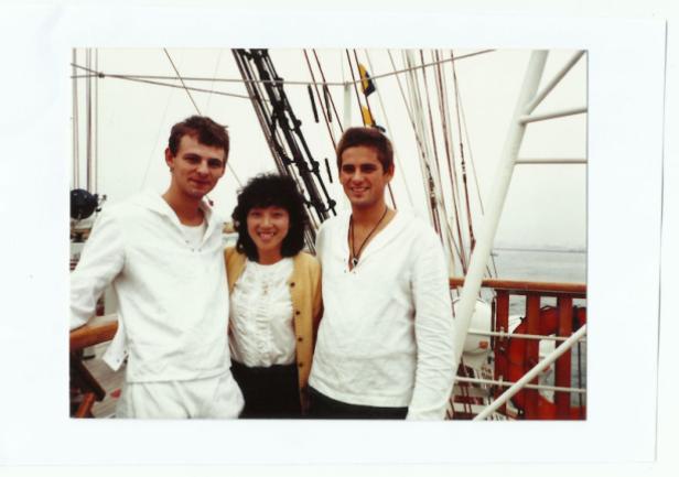 Jacek Lewandowski (z prawej) - Osaka 1983