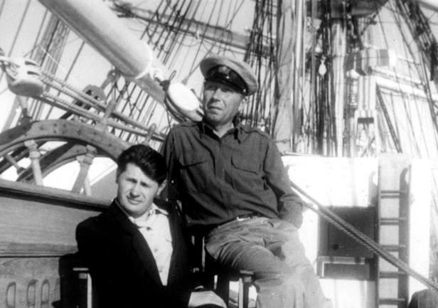 Chief Józef Kwiatkowski i magazynier Ignacy Bodal