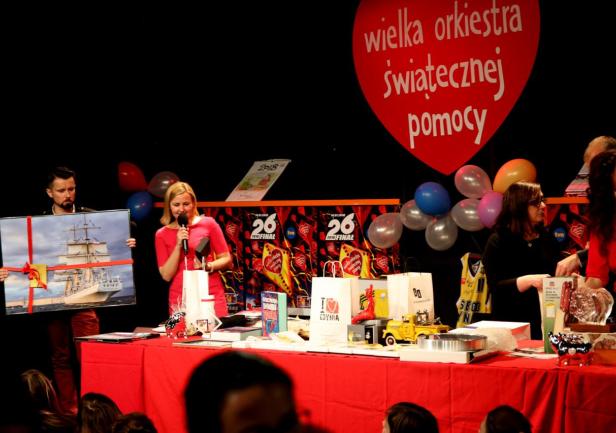 26. Finał WOŚP w Akademii Morskiej w Gdyni, fot. Magdalena Zajk