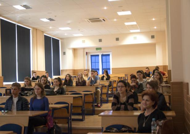 Prezentacja o Akademii Morskiej w Gdyni, fot. Katarzyna Okońska Prezentacja o Akademii Morskiej w Gdyni.