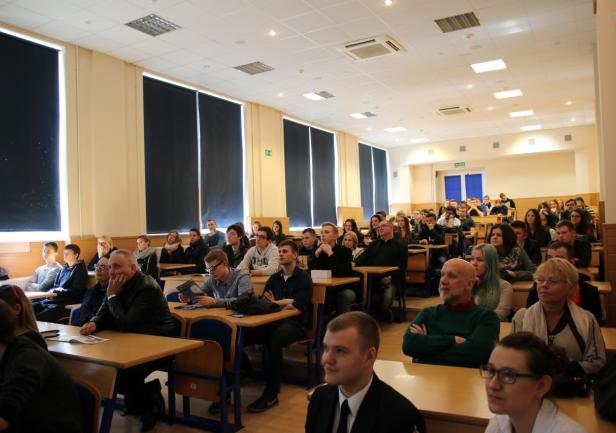 Prezentacja o Akademii Morskiej w Gdyni, fot. Katarzyna Okońska Prezentacja o Akademii Morskiej w Gdyni.