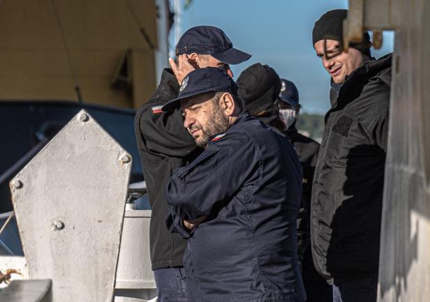 Kierownik praktyki kmdr por. Dariusz Żołnieruk (AMW)