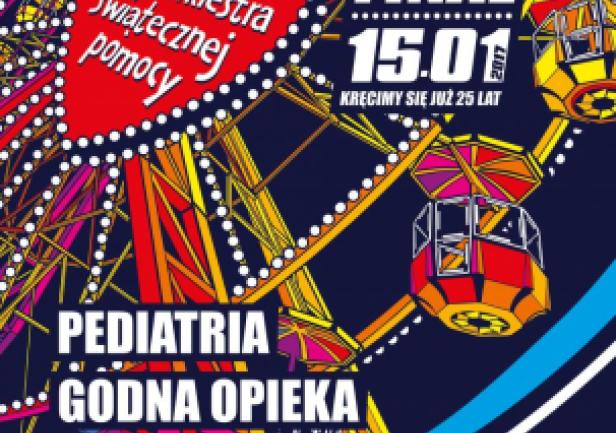 Plakat 25. Finału Wielkiej Orkiestry Świątecznej Pomocy Plakat 25. Finału Wielkiej Orkiestry Świątecznej Pomocy