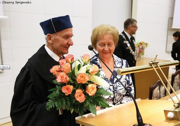prof. Daniel Duda, doktor honoris causa AMW z małżonką
