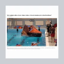 Wycinek z publikacji medialnej nt. pokazów ITR