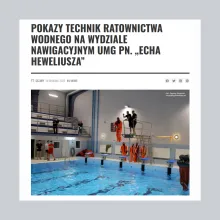 Wycinek z publikacji medialnej nt. pokazów ITR