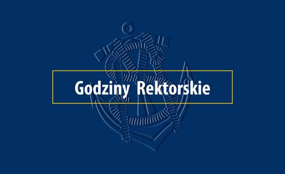 Plansza z napisem Godziny Rektorskie