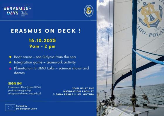 Erasmus on Deck – Erasmus Days na Uniwersytecie Morskim!